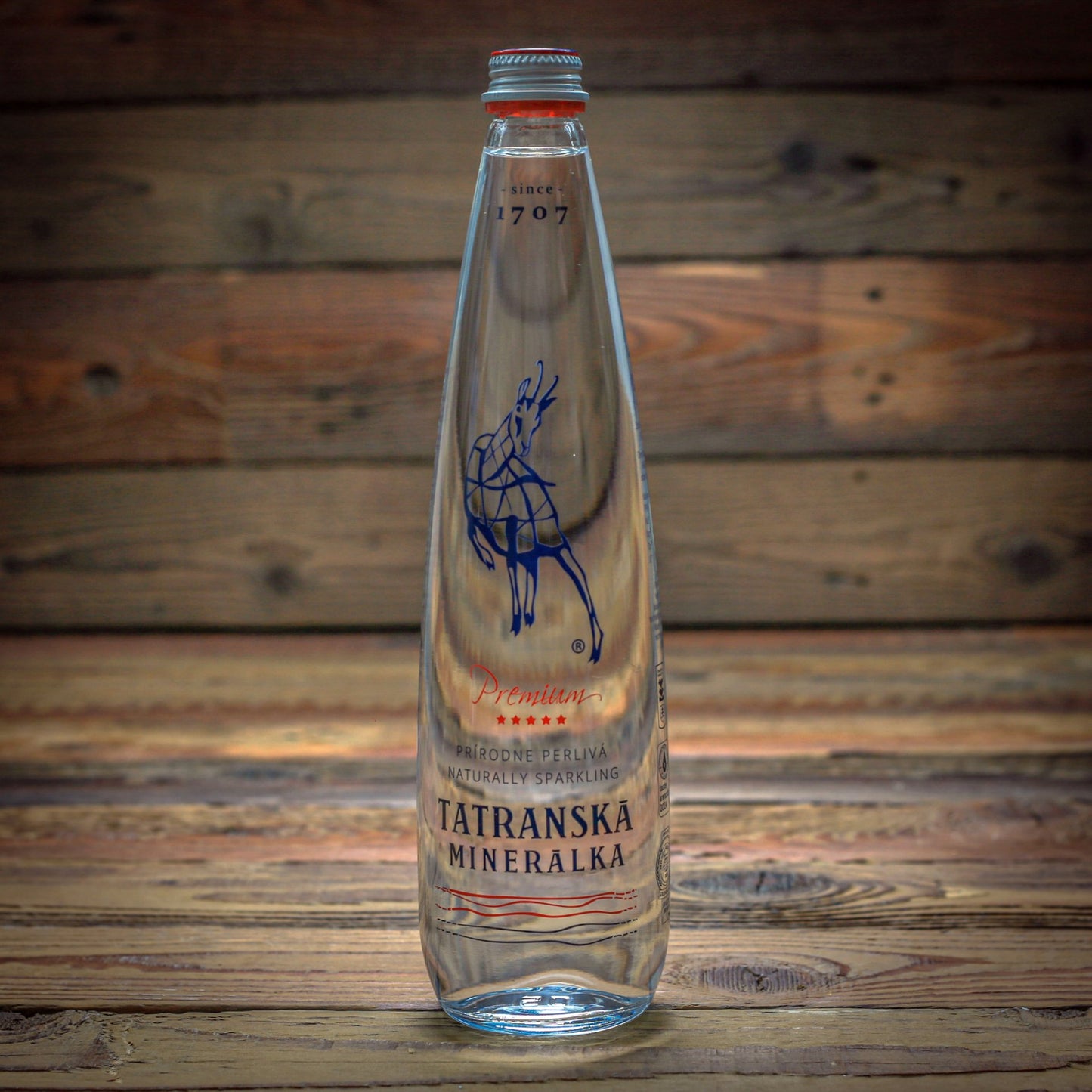 Tatranská minerálka PREMIUM, minerálna voda 750 ml ( v skle )