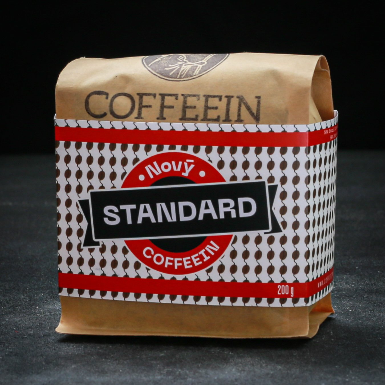 COFFEEIN Nový Standard - espresso zmes, zrnková káva 200 g