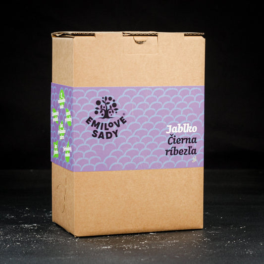Šťava jablko - čierna ríbezľa 3L